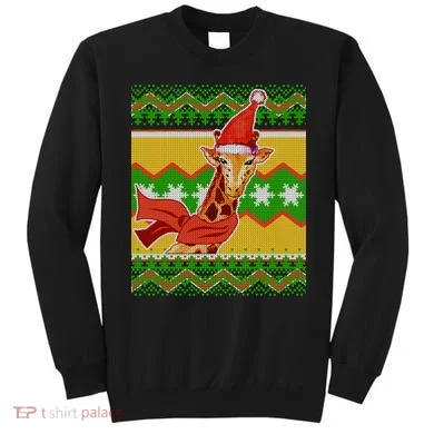 Giraffe Ugly Christmas Sweatshirt