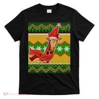 Giraffe Ugly Christmas T-Shirt thumb 0