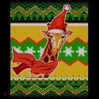 Giraffe Ugly Christmas Coffee Mug thumb 5