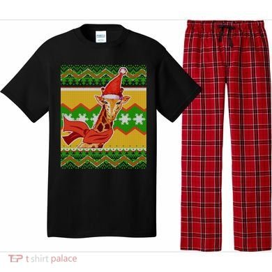 Giraffe Ugly Christmas Pajama Set