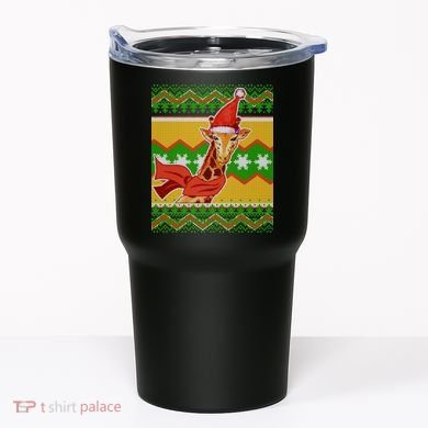 Giraffe Ugly Christmas Tumbler