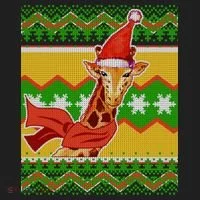 Giraffe Ugly Christmas Tumbler thumb 3
