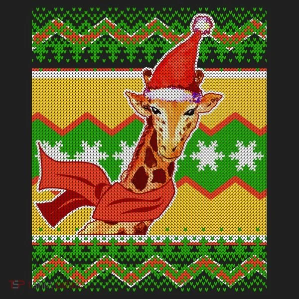 Giraffe Ugly Christmas Tumbler