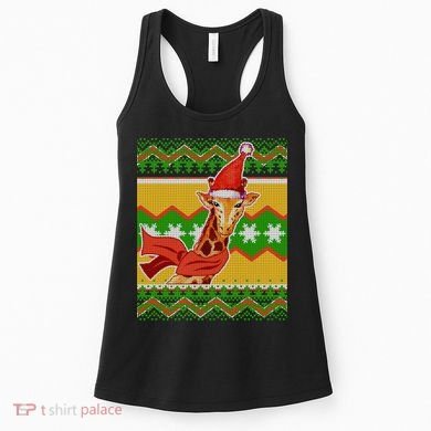 Giraffe Ugly Christmas Women's Tank Top
