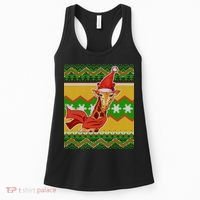 Giraffe Ugly Christmas Women's Tank Top thumb 0