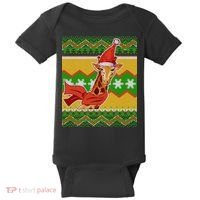 Giraffe Ugly Christmas Baby Bodysuit thumb 0