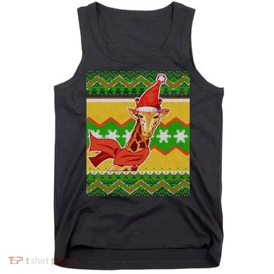 Giraffe Ugly Christmas Tank Top