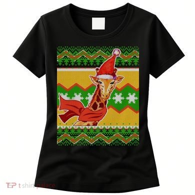 Giraffe Ugly Christmas Women's T-Shirt