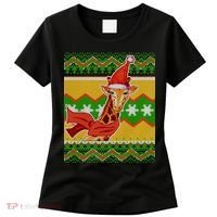 Giraffe Ugly Christmas Women's T-Shirt thumb 0