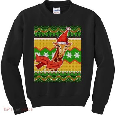 Giraffe Ugly Christmas Kids Sweatshirt