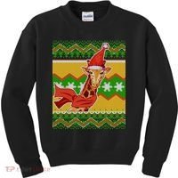 Giraffe Ugly Christmas Kids Sweatshirt thumb 0