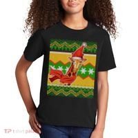 Giraffe Ugly Christmas Kids T-Shirt thumb 2