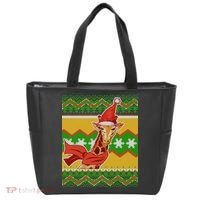 Giraffe Ugly Christmas Tote Bag thumb 0