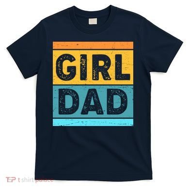 Girl Dad Distressed Color Block T-Shirt