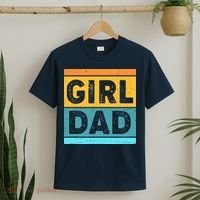 Girl Dad Distressed Color Block T-Shirt thumb 2
