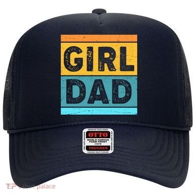 Girl Dad Distressed Color Block Hat