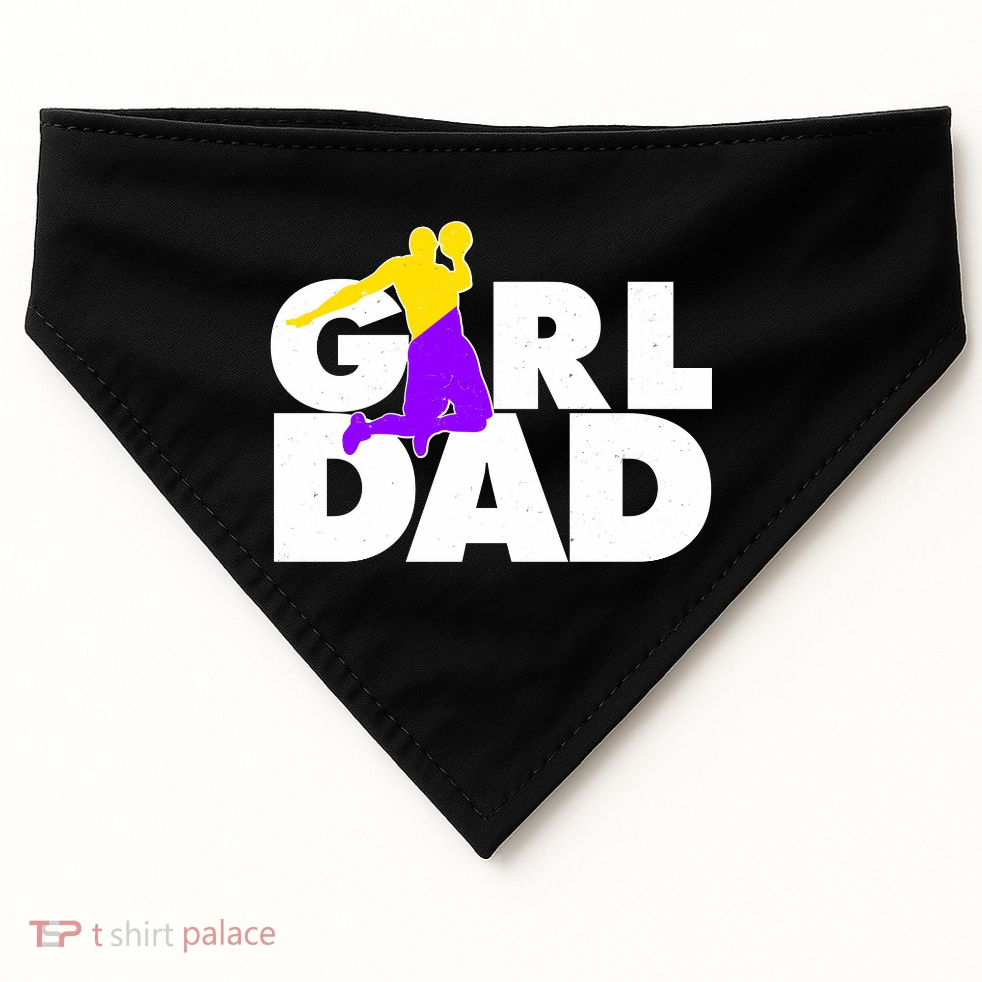Girl Dad Dunking Tribute USA-Made Doggie Bandana