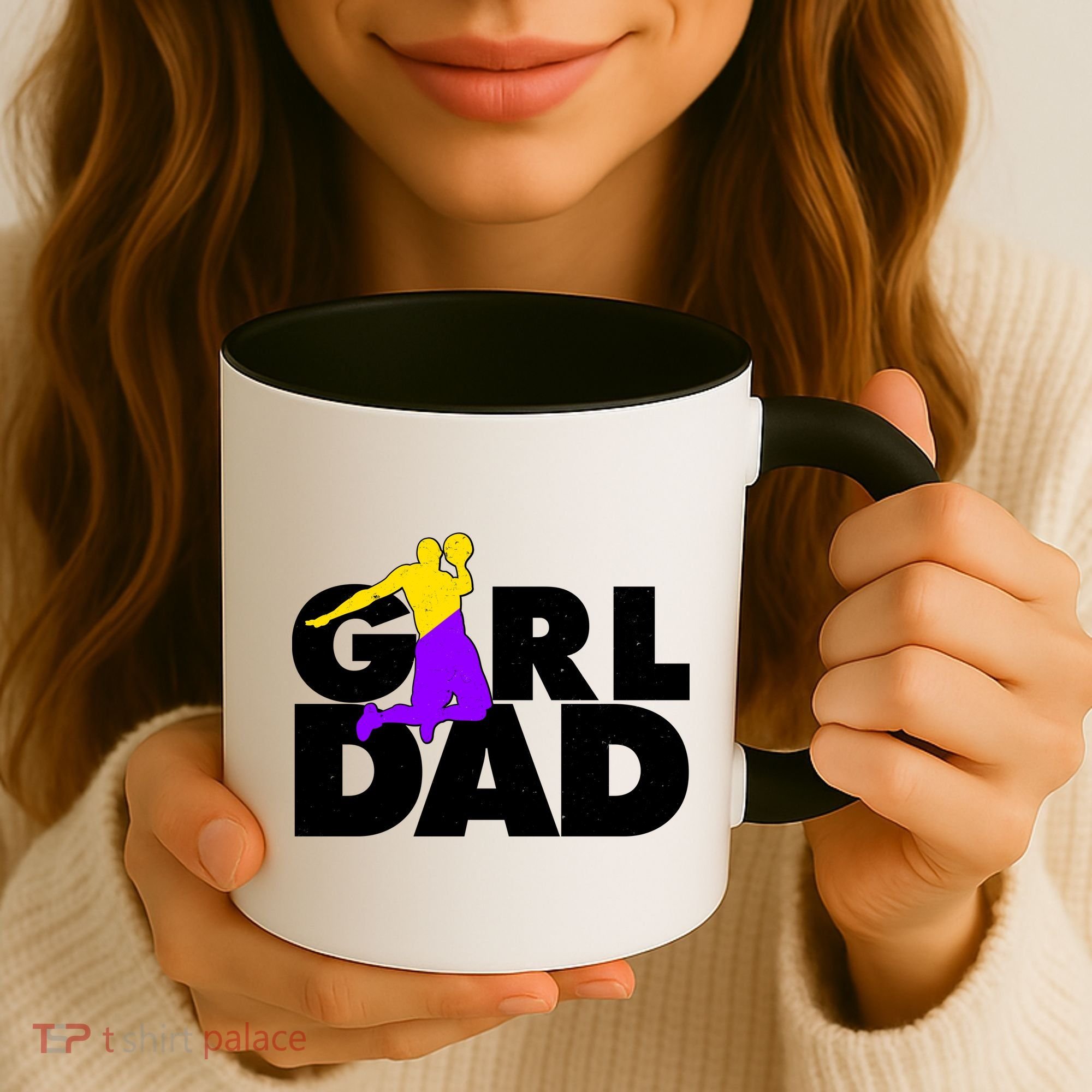 Girl Dad Dunking Tribute Coffee Mug