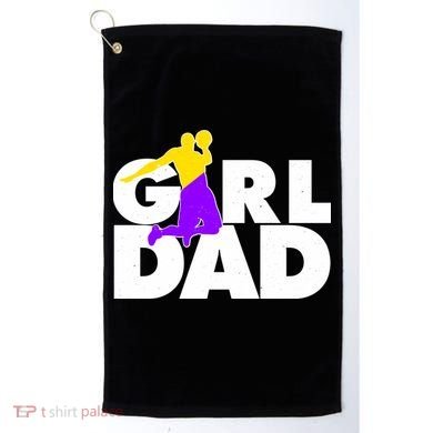 Girl Dad Dunking Tribute Golf Towel