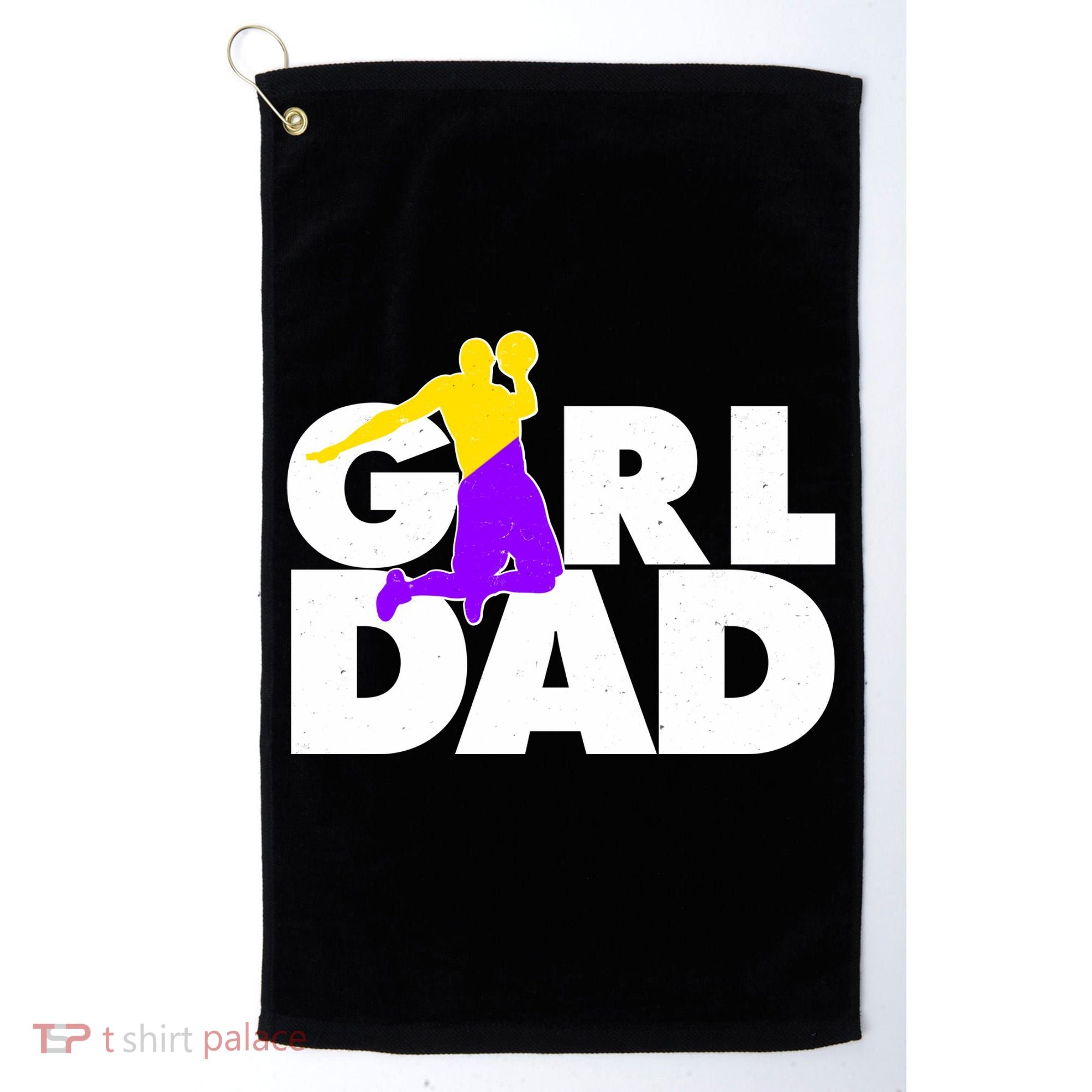Girl Dad Dunking Tribute Golf Towel