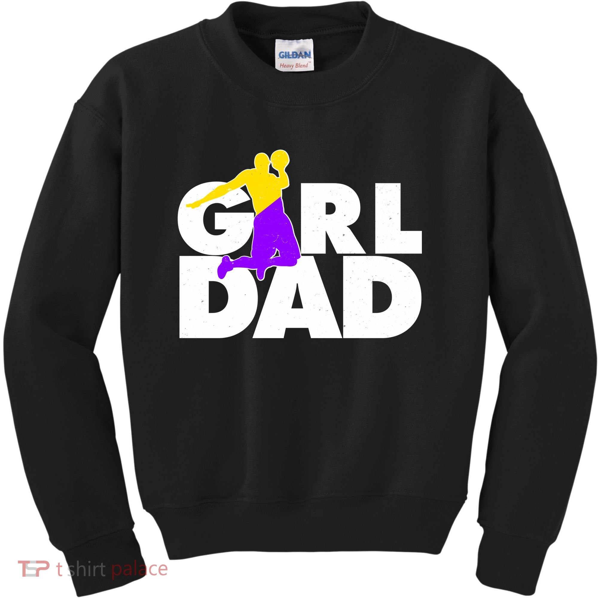 Girl Dad Dunking Tribute Kids Sweatshirt