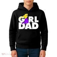 Girl Dad Dunking Tribute Kids Hoodie thumb 4