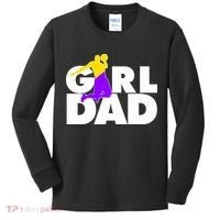 Girl Dad Dunking Tribute Kids Long Sleeve Shirt thumb 0