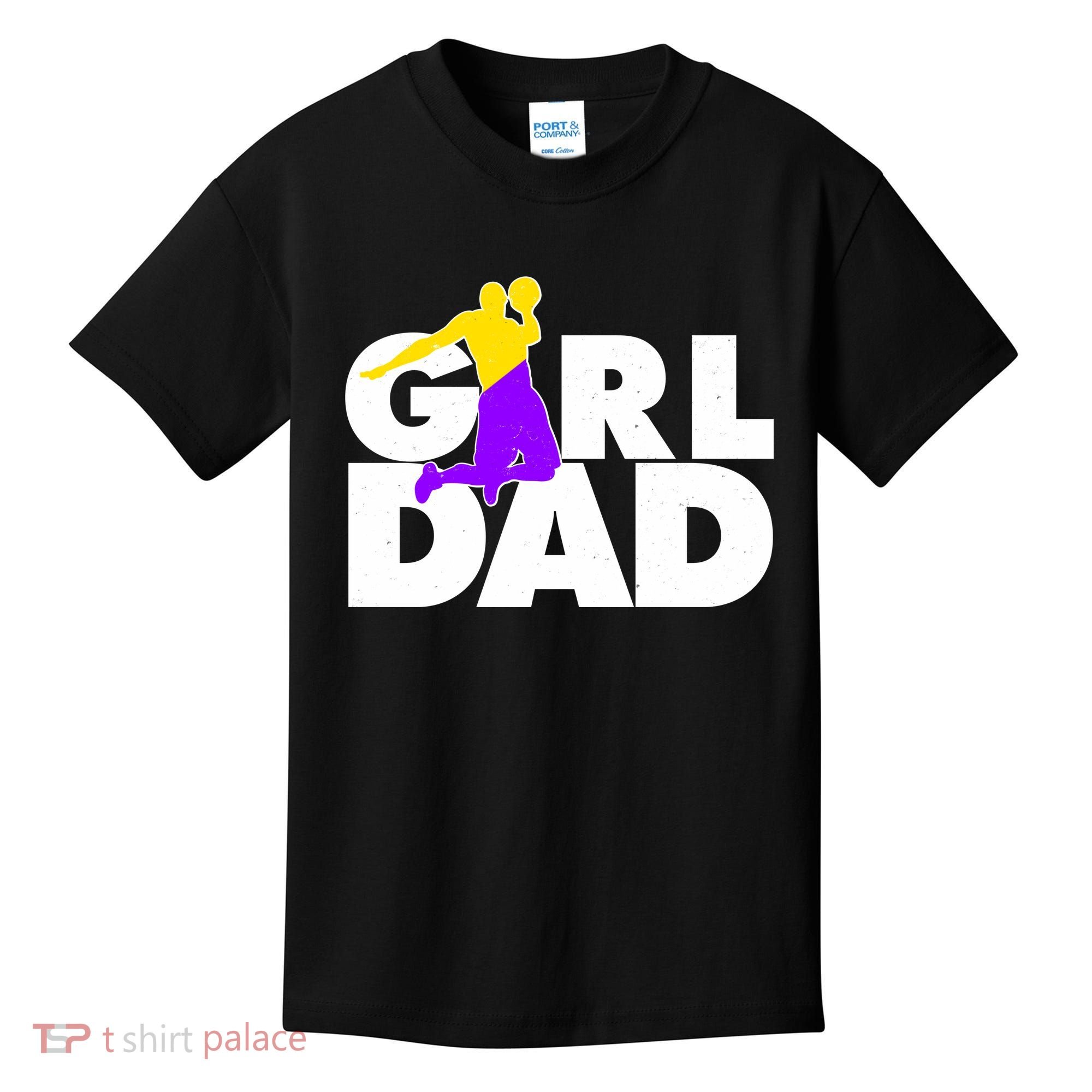 Girl Dad Dunking Tribute Kids T-Shirt