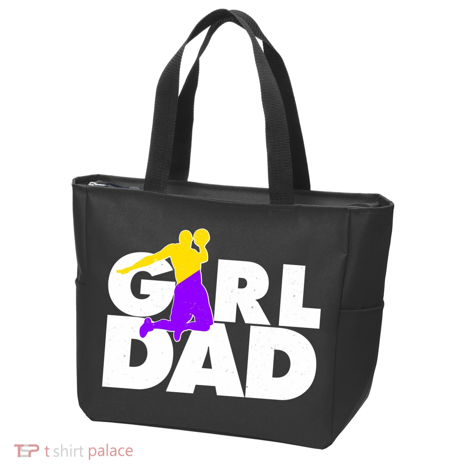 Girl Dad Dunking Tribute Tote Bag
