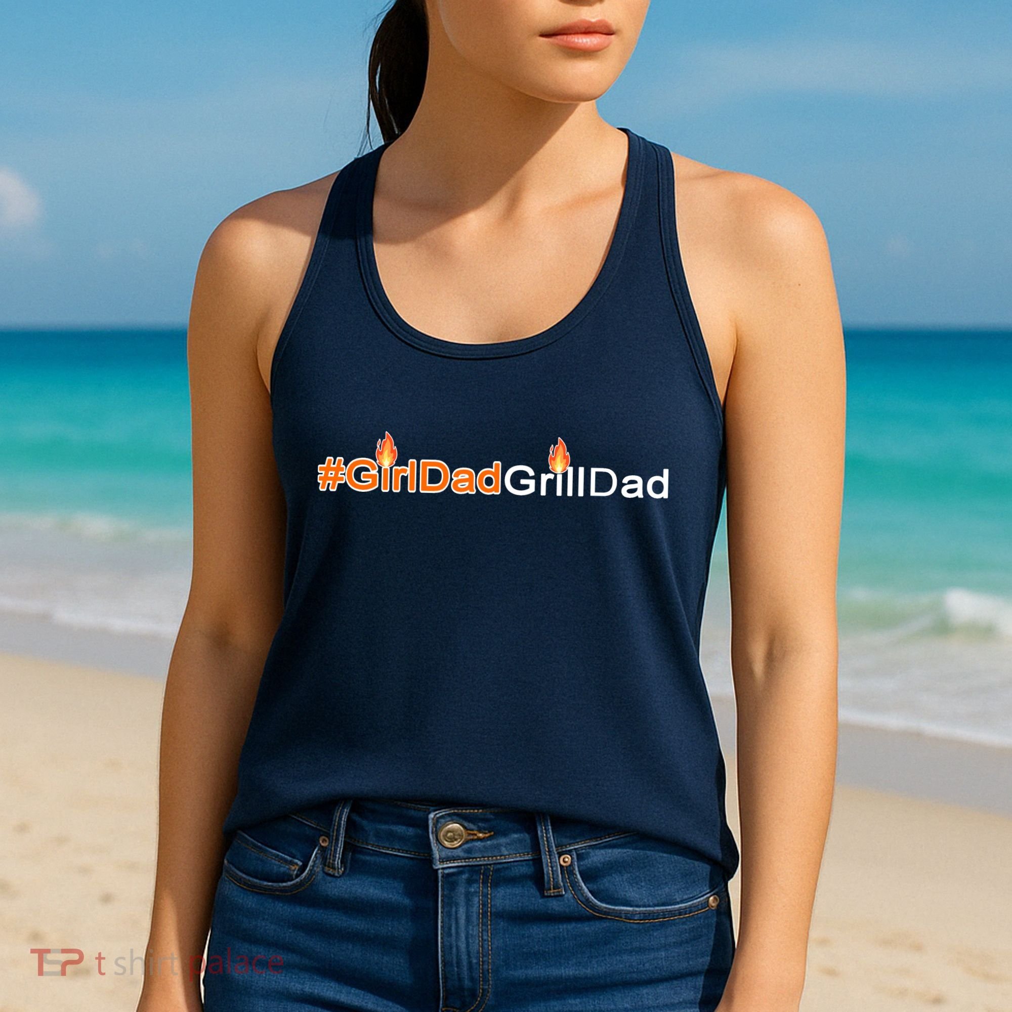 Girl Dad Grill Dad Women's Tank Top