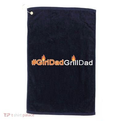 Girl Dad Grill Dad Golf Towel