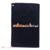 Girl Dad Grill Dad Golf Towel thumb 0