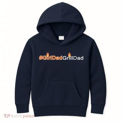 Girl Dad Grill Dad Kids Hoodie