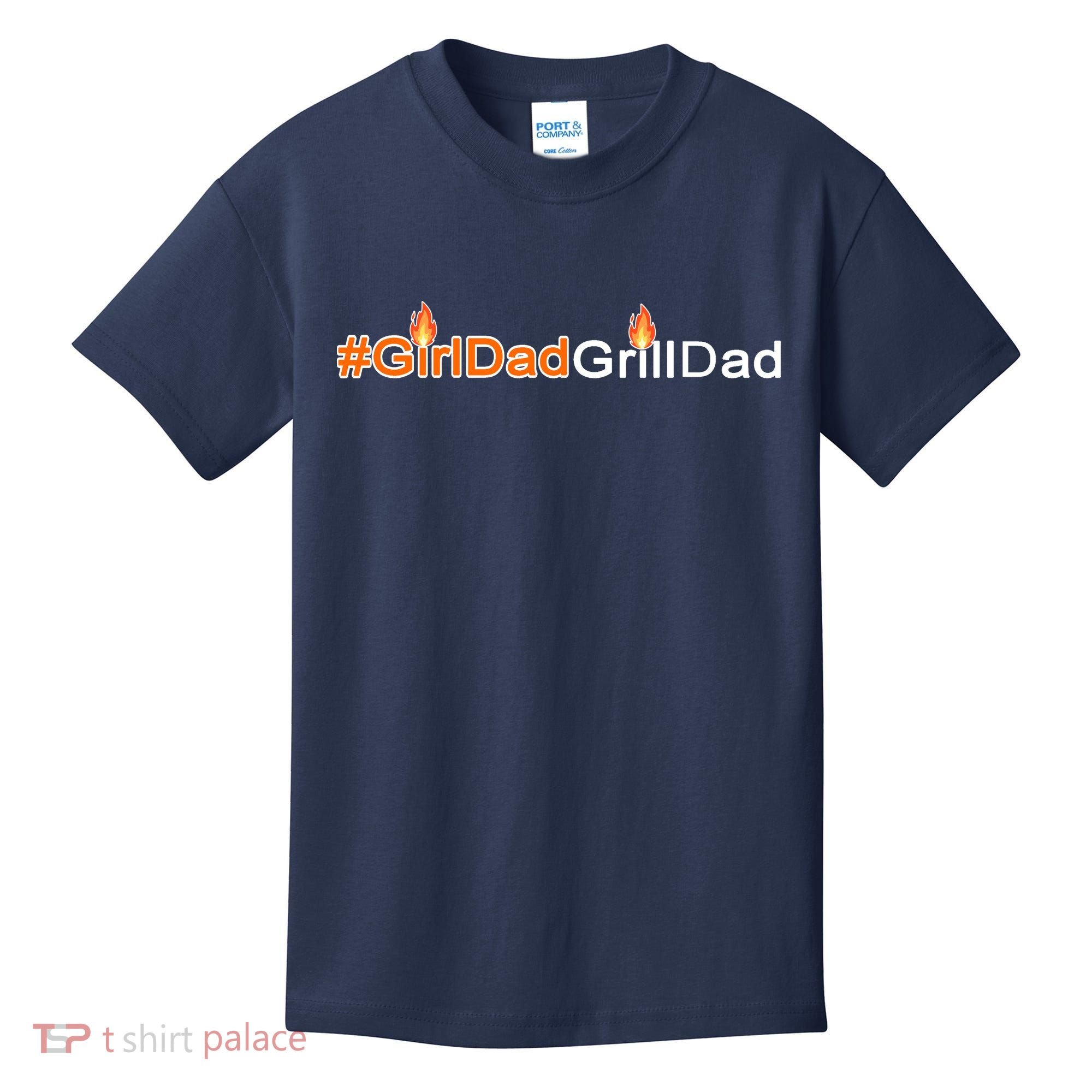 Girl Dad Grill Dad Kids T-Shirt