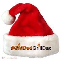 Girl Dad Grill Dad Santa Hat thumb 0