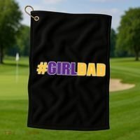 Girl Dad Tribute Memorial Golf Towel thumb 1