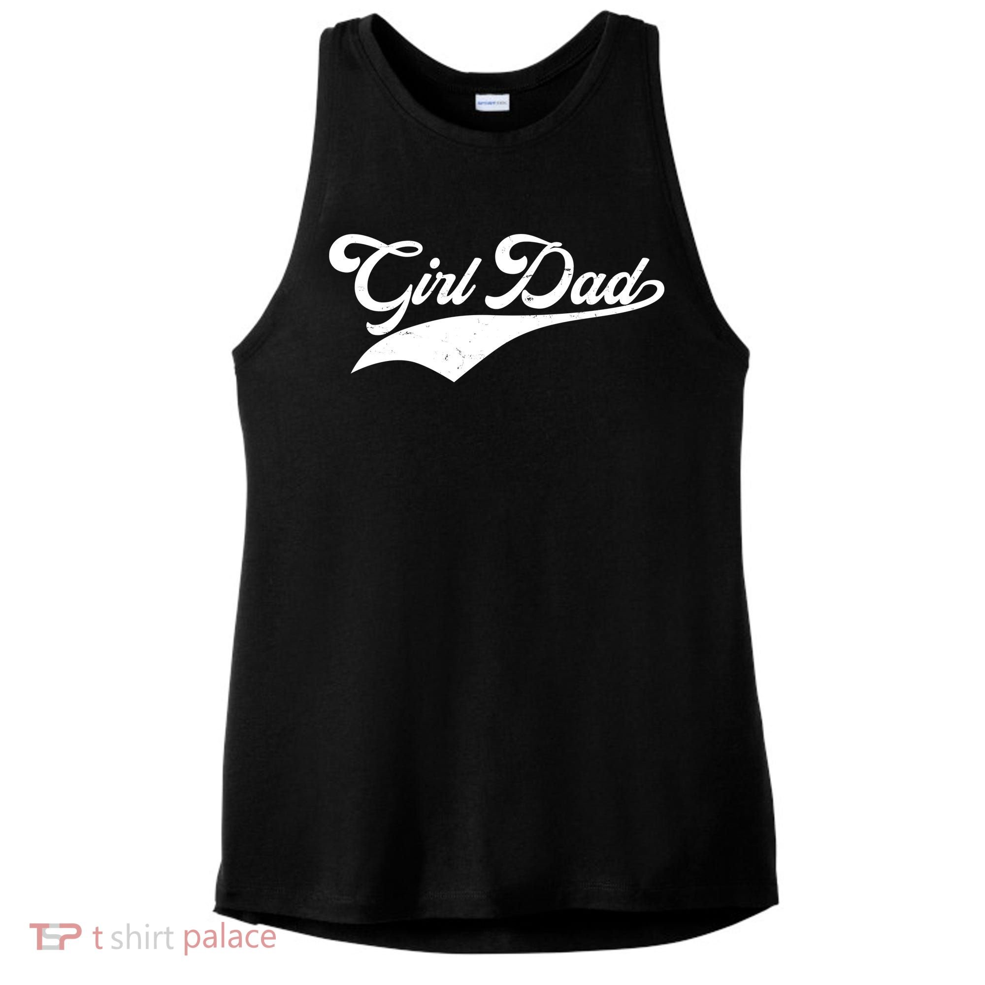 Girl Dad Tribute Ladies PosiCharge Tri-Blend Wicking Tank