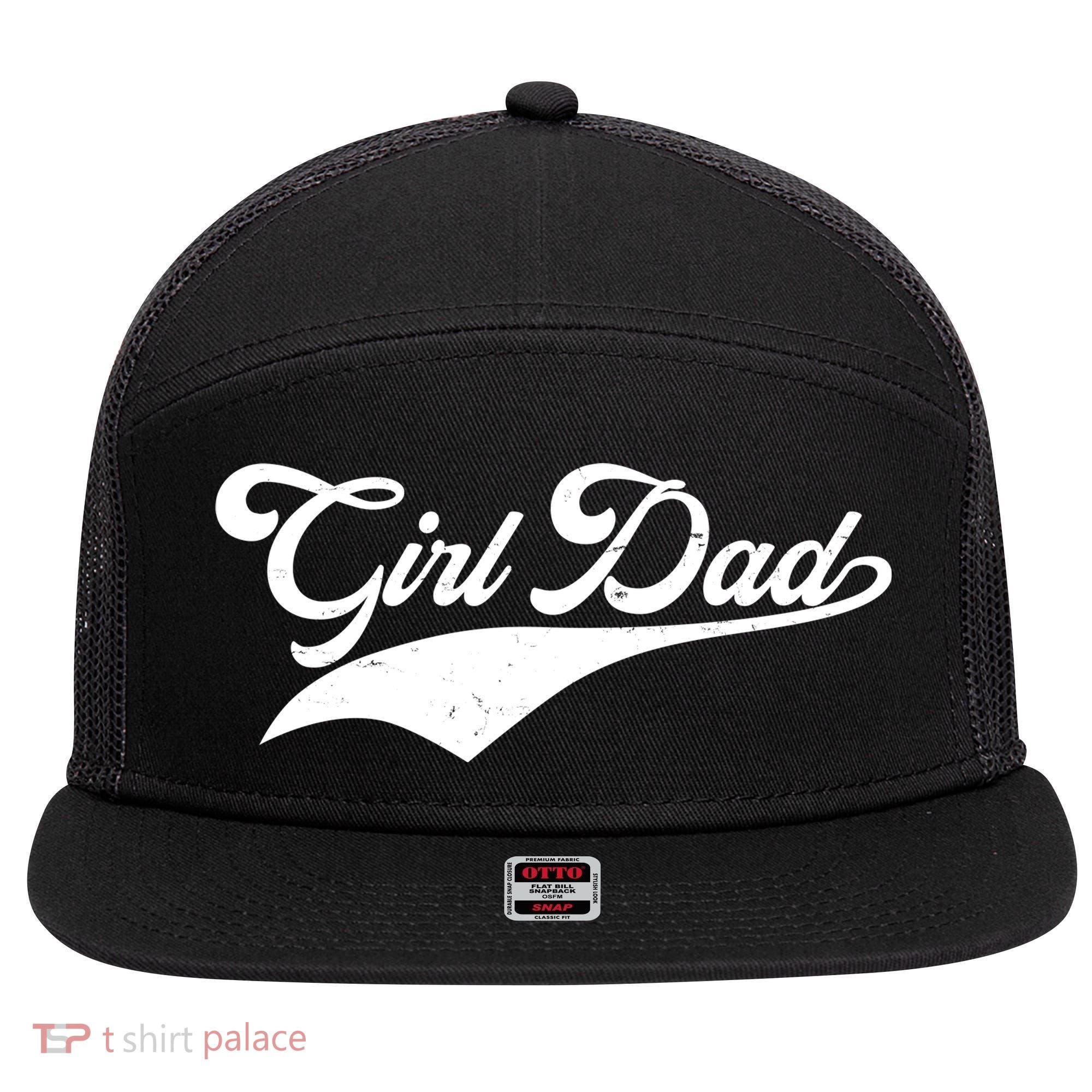 Girl Dad Tribute 7 Panel Mesh Trucker Snapback Hat