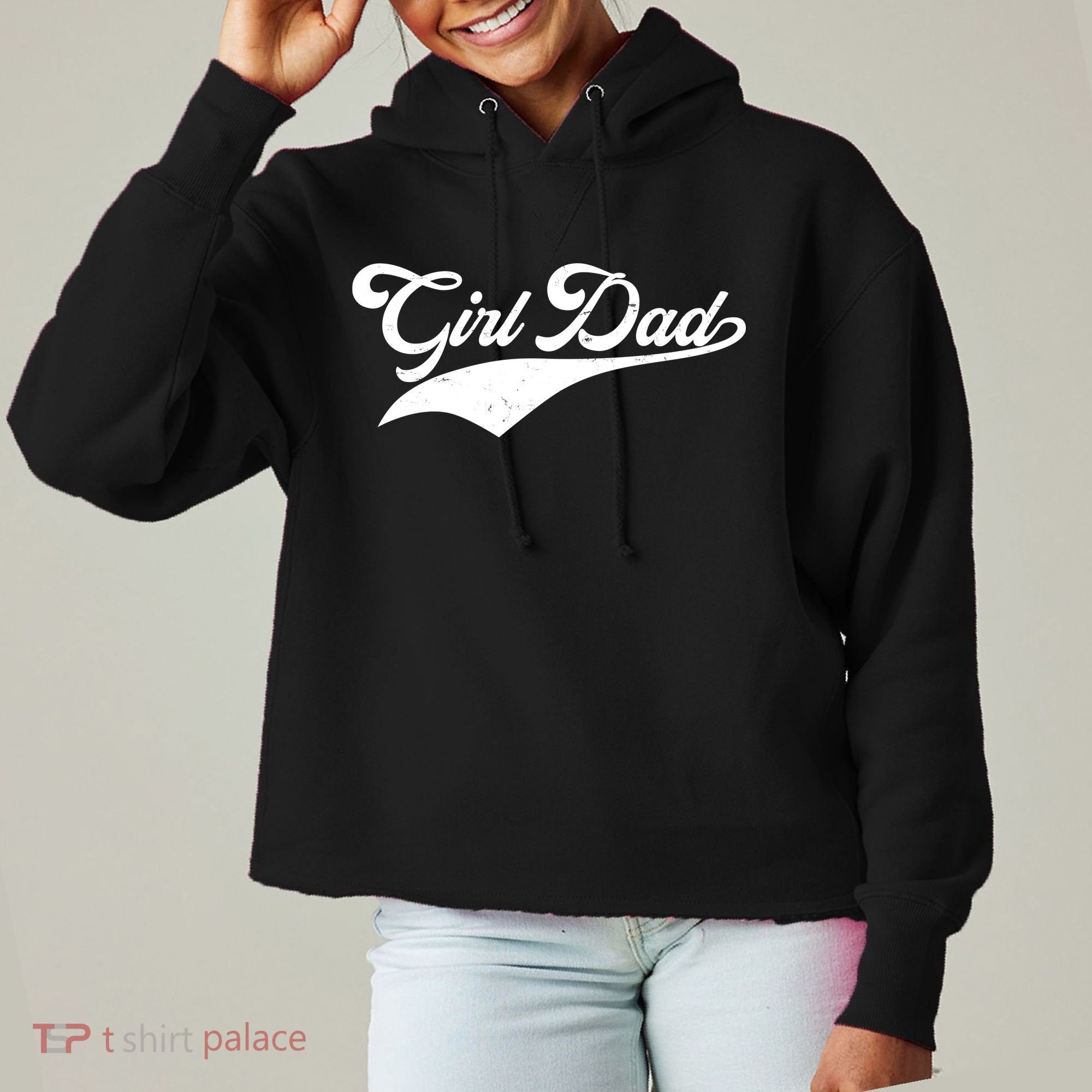Girl Dad Tribute Ladies Heavyweight Boxy Pullover Hoodie