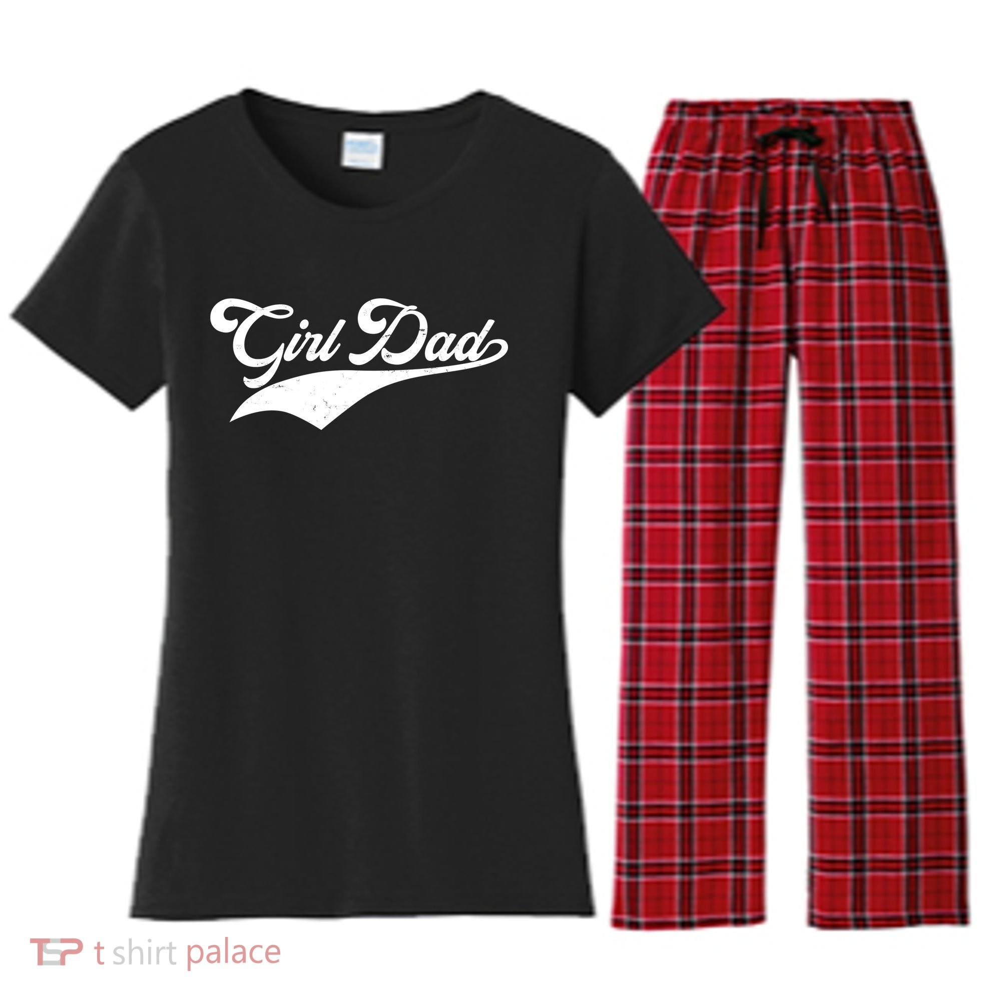 Girl Dad Tribute Women's Flannel Pajama Set