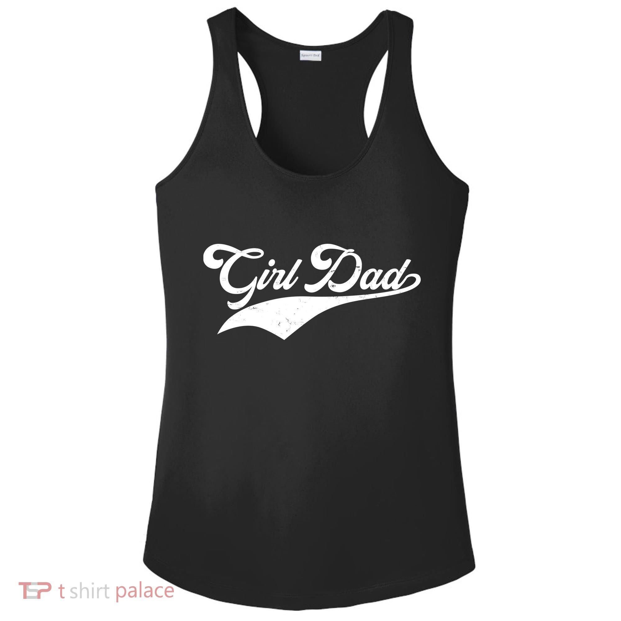 Girl Dad Tribute Ladies PosiCharge Competitor Racerback Tank