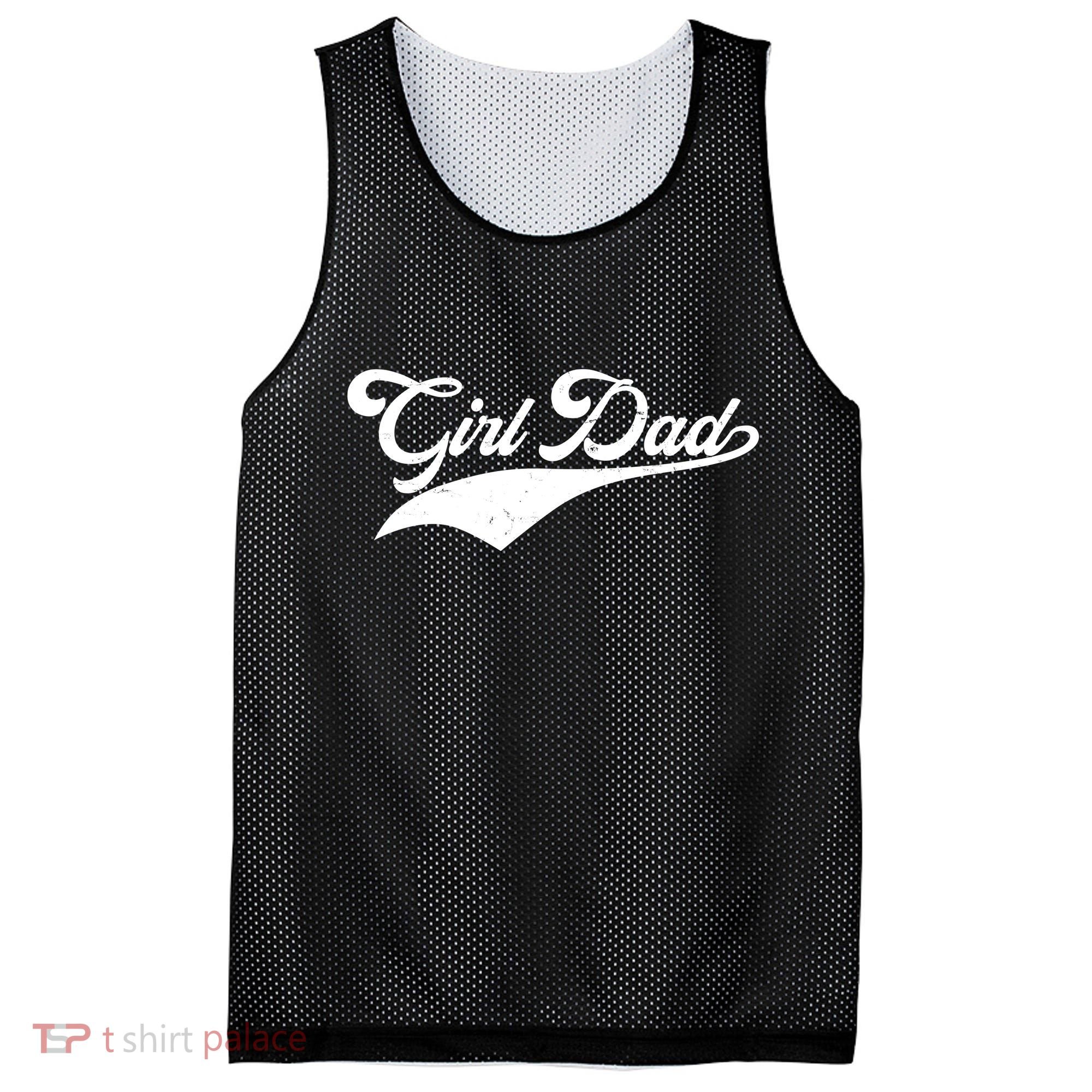 Girl Dad Tribute Mesh Reversible Basketball Jersey Tank