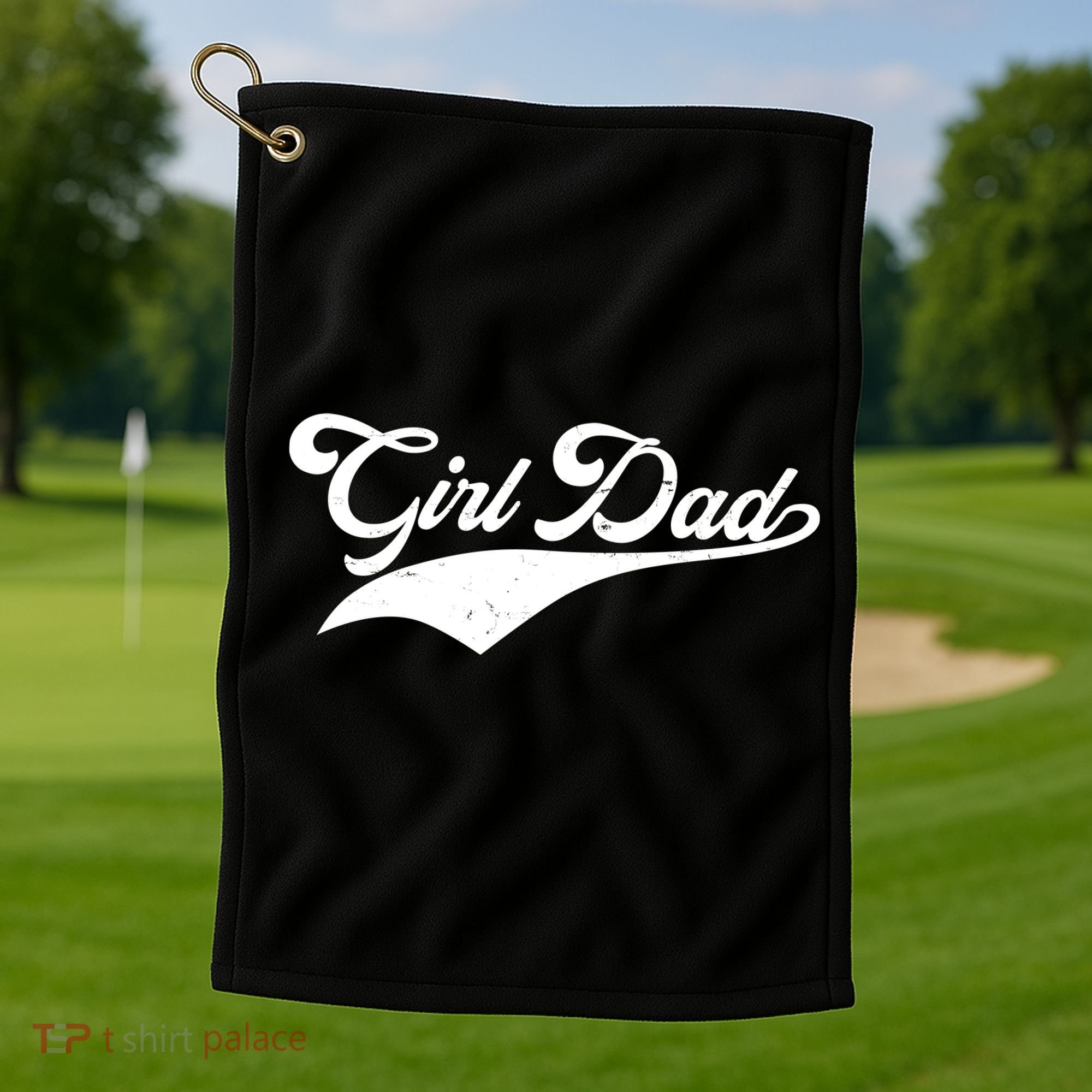 Girl Dad Tribute Golf Towel