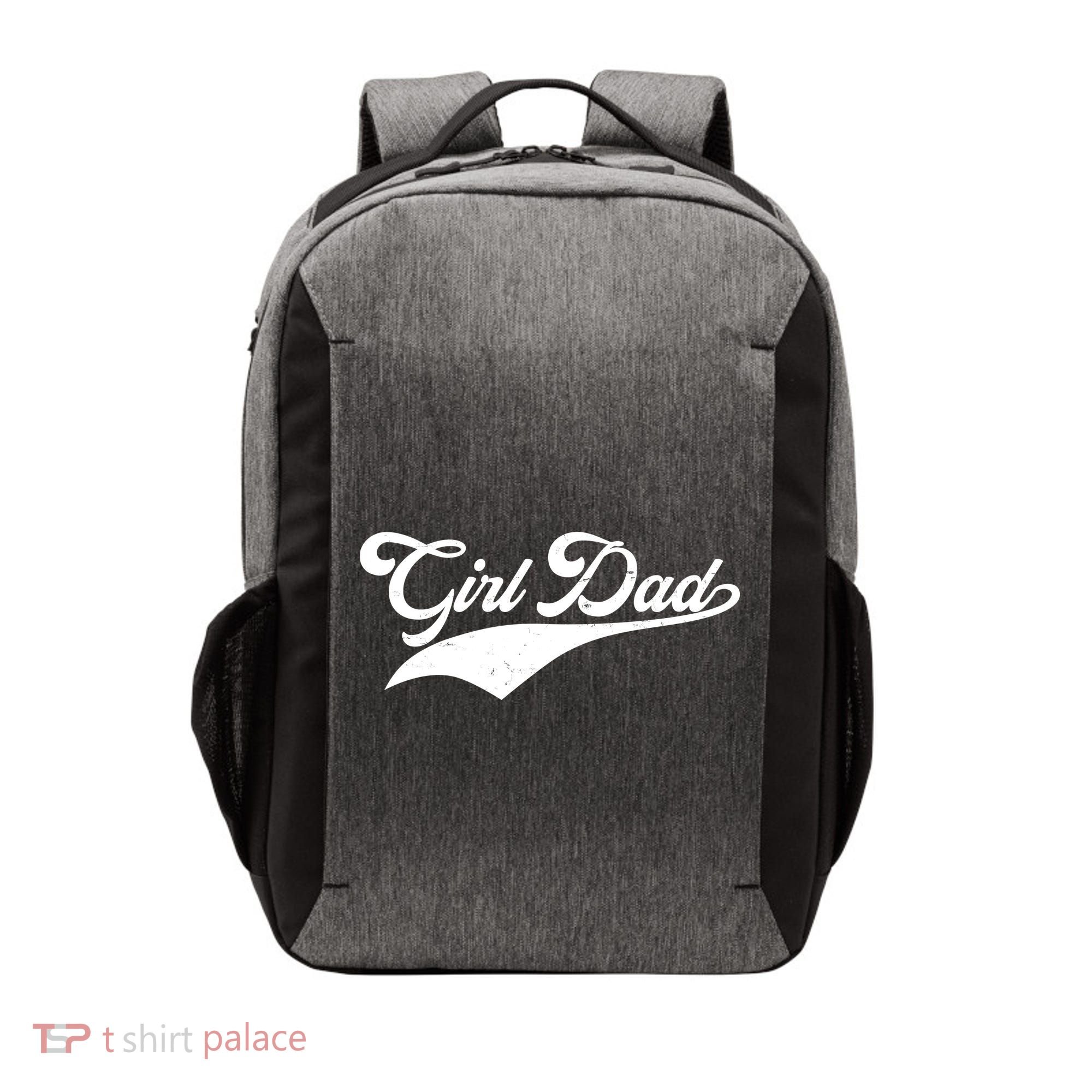 Girl Dad Tribute Vector Backpack