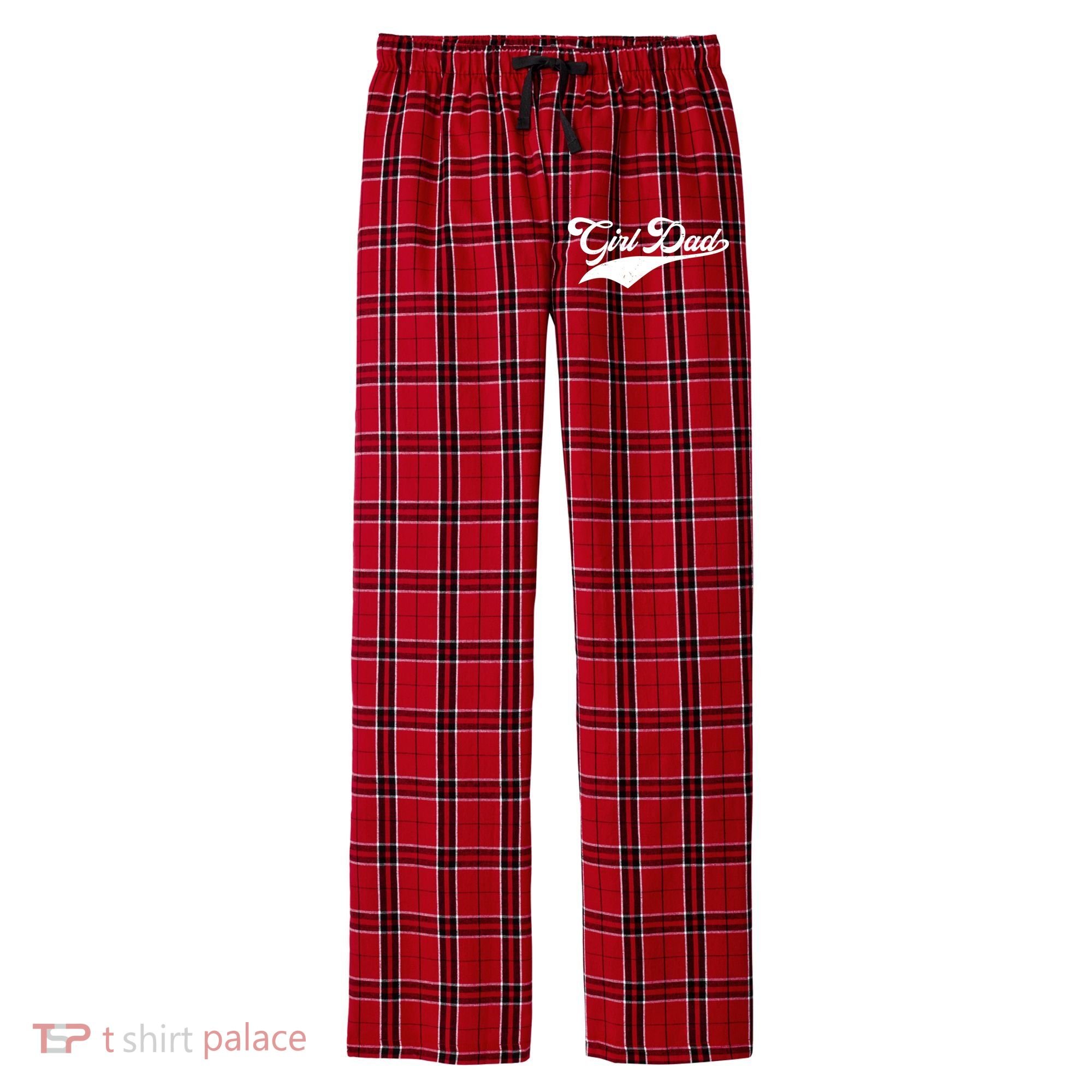 Girl Dad Tribute Men's Flannel Plaid Pajama Pants