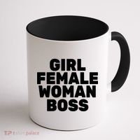 Girl Female Woman Boss Coffee Mug thumb 1