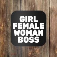 Girl Female Woman Boss Coaster thumb 0