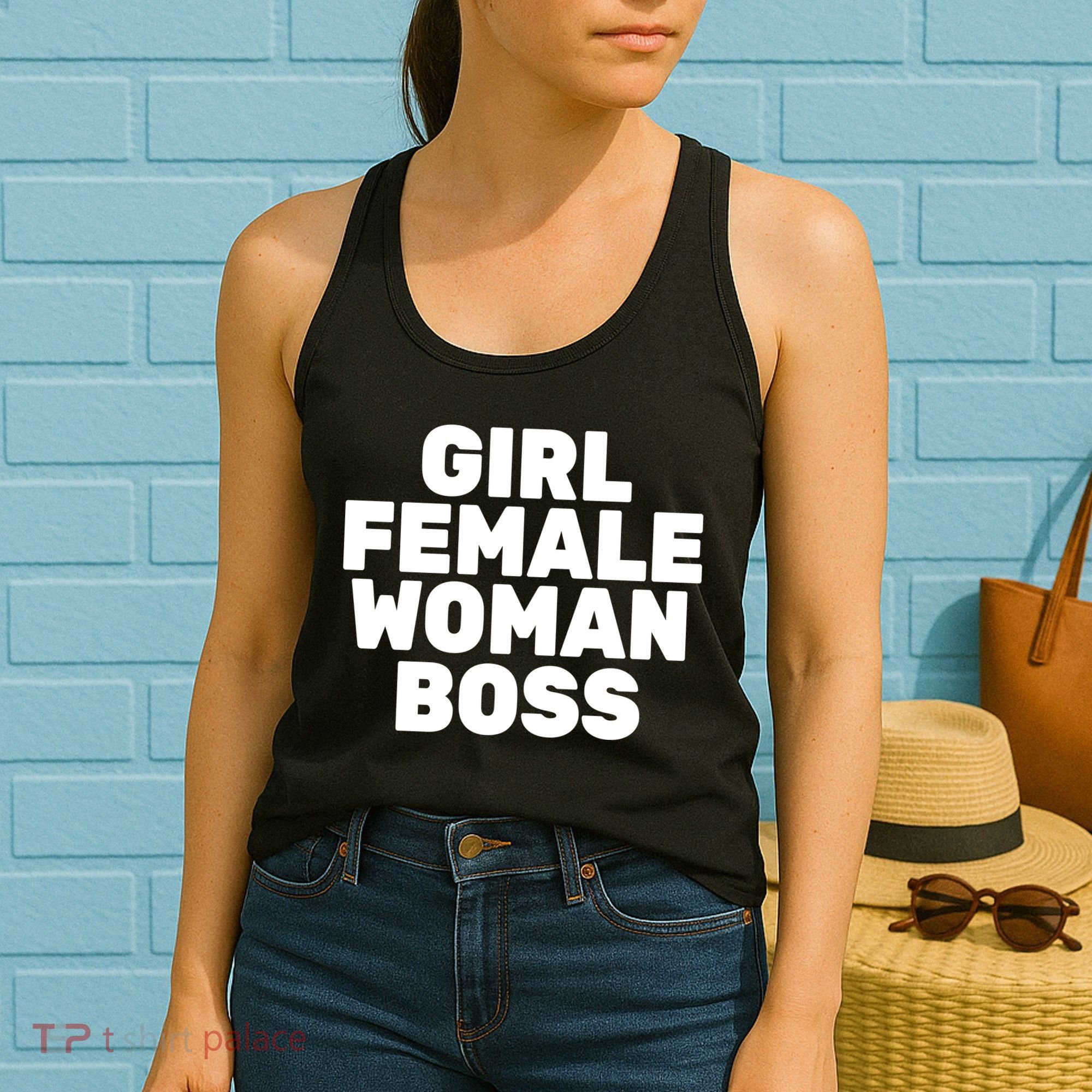 Girl Female Woman Boss Women's Tank Top