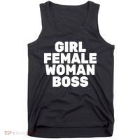 Girl Female Woman Boss Tank Top thumb 0