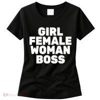 Girl Female Woman Boss Women's T-Shirt thumb 0